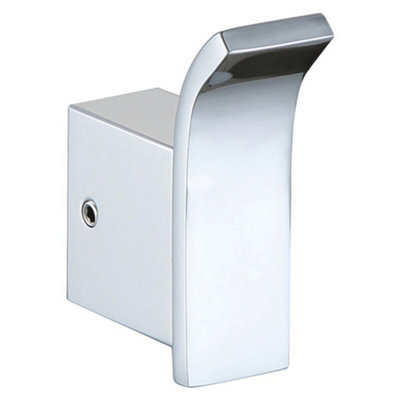 B&Q -  Rak Moon Wall Mounted Towel Robe Hook Bathroom Brass Chrome