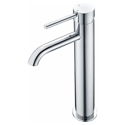 RAK Ceramics Rak Prima Tech Tall Polished Chrome Basin Mono Mixer TapModern Solid Brass Design15-Year Guarantee from B&Q