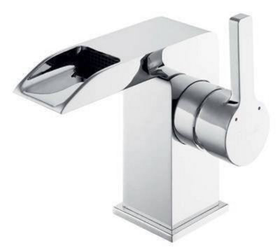 Open Spout Waterfall Basin Mixer Tap  (Meuse 1)