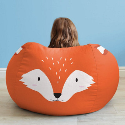 rucomfy Beanbags Ruomfy Indoor Fox Bean Bag For KidsClassic Animal Bean Bag Chair from B&Q