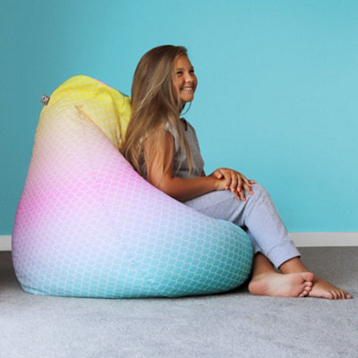 rucomfy Beanbags Rucomfy Indoor Mermaid Bean BagClassic Kids Bean Bag Chair from B&Q