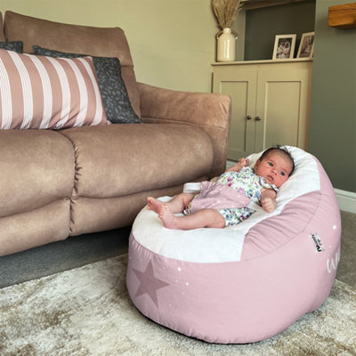Rucomfy Pink Wish Upon A Star Gaga Baby Beanbag - Image 4