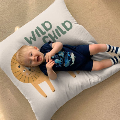 B&Q -  Rucomfy Indoor Lion Bean BagSafari Kids Floor Cushion Seat