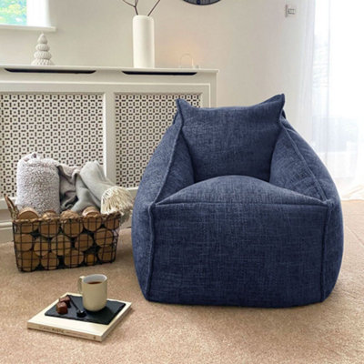 Rucomfy Beanbags Rucomfy Weave Chair Beanbag - Marine