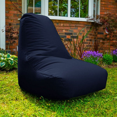 rucomfy Beanbags Rucomfy Indoor Or Outdoor Adults Water Resistant Navy Beanbag Chair from B&Q
