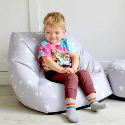 Rucomfy Beanbags Rucomfy Printed Indoor Stars Kids Snuggle Chair Beanbag
