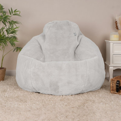 B&Q -  Rucomfy Indoor Faux Fur Adults Bean BagHygge Style Lounger Chair