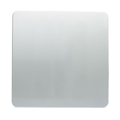 Trendiswitch Silver 1 Gang Blanking Plate from B&Q