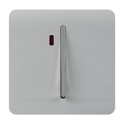 Trendiswitch Silver 45 Amp Switch With Neon from B&Q