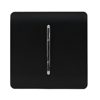 Trendi Switch 1 Gang 10amp 1 or 2 Way Matt Black Rocker Light Switch - Image 8