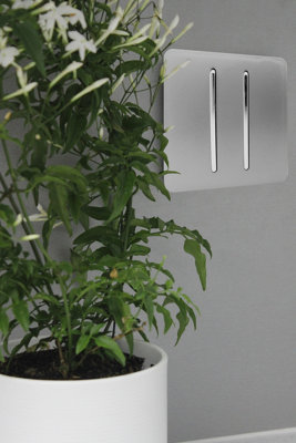 Trendi Switch Light/Grey 2 Gang 1 Or 2 Way Rocker Switch In - Image 9