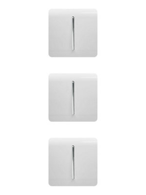 Trendiswitch White Gang 2 Way 10 Amp Switch (3 Pack) Size 1