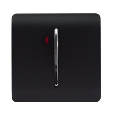 Trendi Switch Black 1 Gang 20 Amp Heavy Duty Rocker Switch In Matt - Image 8