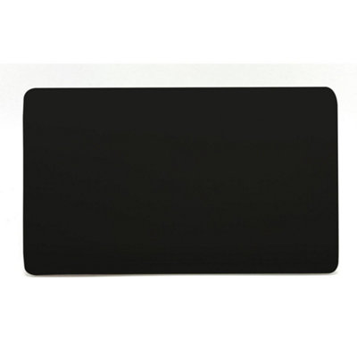 Trendiswitch Black 2 Gang Blanking Plate from B&Q