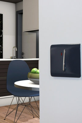 Trendiswitch Navy 45 Amp Switch With Neon from B&Q