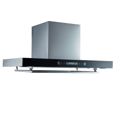 70cm Smart Powerful Chimney Cooker hood Seamless Stainless steel Black MLB-757B Price Comparisons | Compare The Build