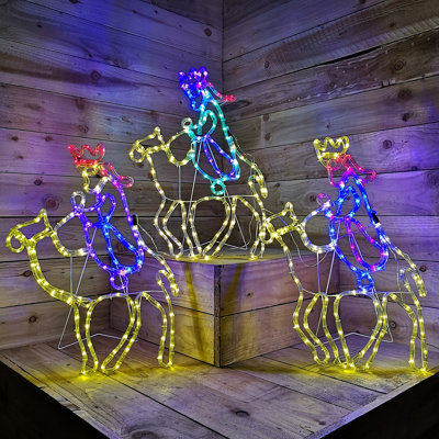 Outdoor nativity deals sets with lights