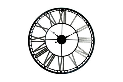 70cm x 70cm Industrial Iron Clock - 4