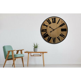 70cm x 70cm Walplus Timber Clock