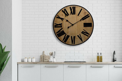 70cm x 70cm Walplus Timber Clock