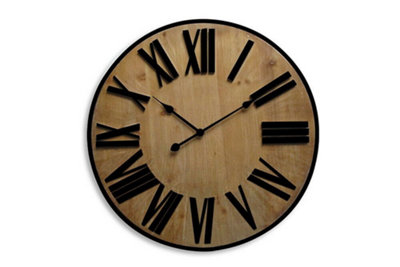 70cm x 70cm Walplus Timber Clock - 3