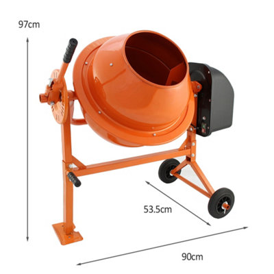 70L Cement Mixer 250W & Hand Held Electric Concrete Mixer 1100W - 4