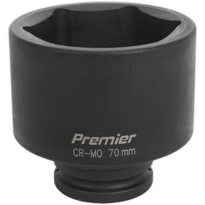 70mm Chromoly Forged Deep Impact Socket - 3/4 Inch Drive for Heavy-Duty Use