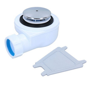 70mm Durable Polypropylene Mushroom Top Shower Trap with 40mm Connectors