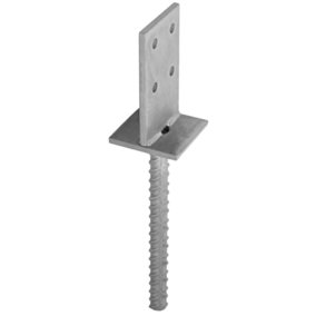70MM Galvanised Heavy Duty Concealed Bracket Support for Fence & Pergola Posts - Metal Base Brackets for Concrete Installation