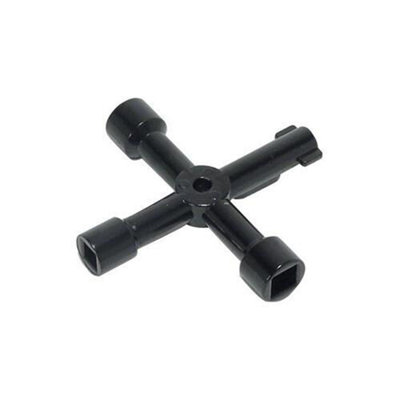 70mm x 70mm 4 Way Utilities Key Fits Water Electric Gas Service Cabinets Boxes