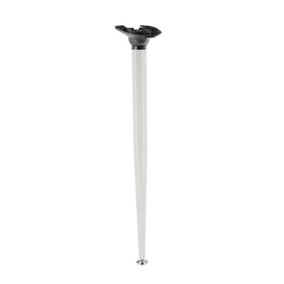 710mm Angle Folding Table Leg Breakfast Bar Support 40mm Diameter - Pack of 1 - Colour White