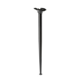 710mm Angle Folding Table Leg Breakfast Bar Support 40mm Diameter - Pack of 4 - Colour Black