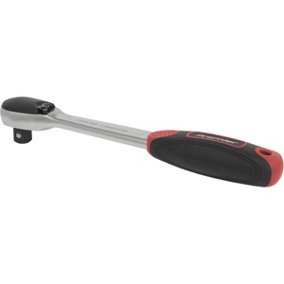 72-Tooth Dust-Free Ratchet Wrench - 1/2" Sq Drive - Textured Grip - Flip Reverse