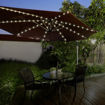 72 Warm White LED Chaser Parasol Timer lights | DIY at B&Q