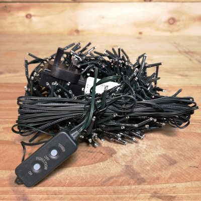 720 LED 9.3m Premier Christmas Outdoor Cluster Timer Lights in Rainbow - 5