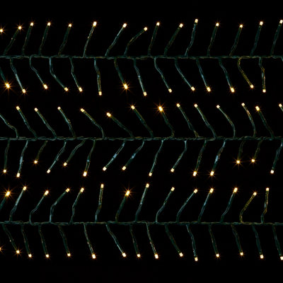 720 LED Christmas Cluster Lights Warm White Multi-action with timer Lights 9.3M - 4