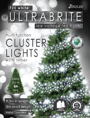 720 White LED Ultra Bright Cluster LED Time Smart
