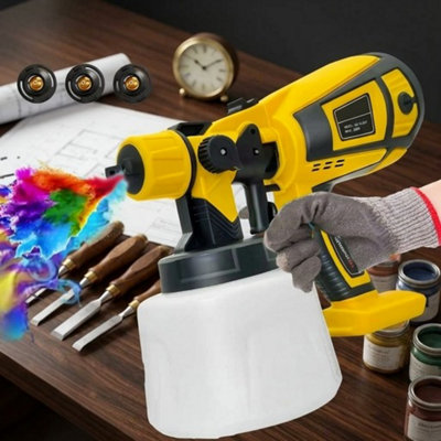  - Cordless Paint Sprayer Compatible With 18V Battery Hvlp Spray Gun Tool Only