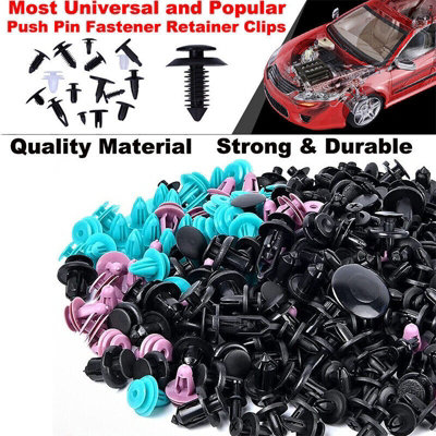 726PCS Car Body Plastic Auto Fasteners Push Trim Clips Pin Rivet Bumper ...