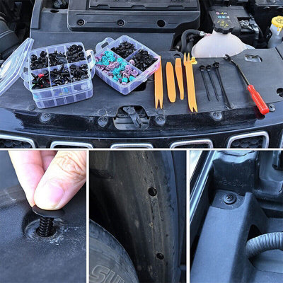 726PCS Car Body Plastic Auto Fasteners Push Trim Clips Pin Rivet Bumper ...