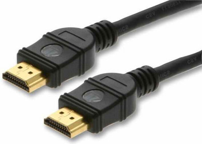 B&Q -  Premium High Speed Hdmi Lead Male To Male Gold Plated Connectors 3M Black
