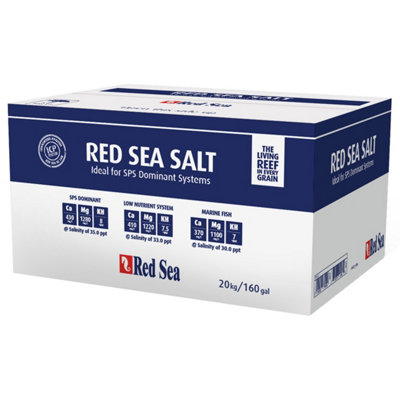Red Sea Marine Premium Grade Aquarium Salt Coral Reef Fish Tank Salinity Health 20Kg from B&Q