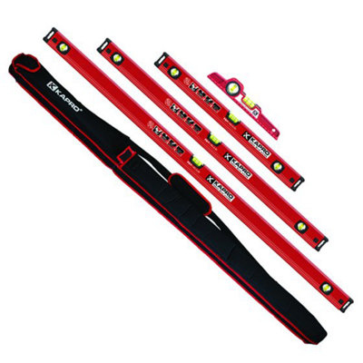 Kapro 787 Helius 4 Piece Level Set With Bag