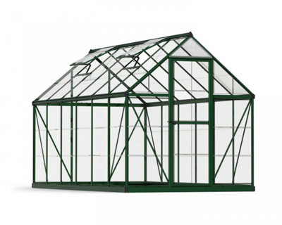 B&Q -  Greenhouse Harmony 6 X 12PolycarbonateL370 X W185 X H208 CmGreen