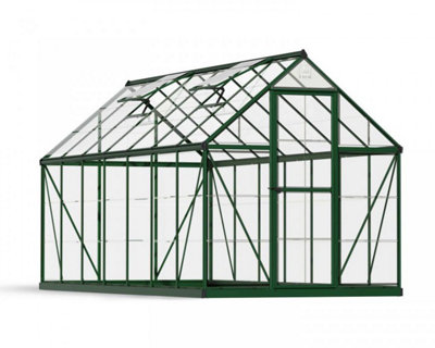 B&Q -  Greenhouse Harmony 6 X 14PolycarbonateL426 X W185 X H208 CmGreen