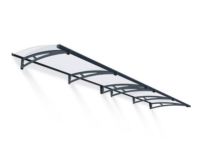 B&Q -  Aquila 4100 Grey Door Canopy(H)17.5Cm (W)412Cm (D)91.5Cm