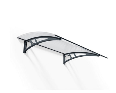B&Q - PalramCanopia Calisto 1350 Grey Door Canopy(H)24.5Cm (W)136Cm (D)95Cm