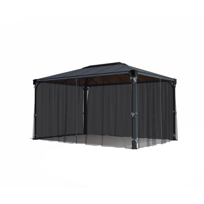 B&Q -  Grey Gazebo Netting (L)2.17M (W)4.36M For Martinique 4300