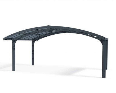 B&Q -  Carport Arizona Breeze Double Wings And ArchPolycarbonateL495 X W578 X H273.5 Cm
