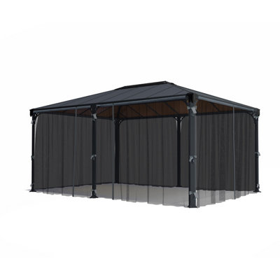 Palram - Canopia Gazebo Netting (L)2170Mm (W)4650Mm Grey